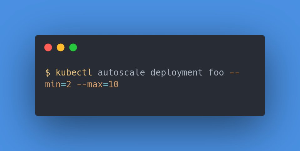 NaveenS16's tweet image. With the help of this #Kubectl command you can set up load-based horizontal pod autoscaling on your #Kubernetes resources.

#DevOps #codeWithNaveen