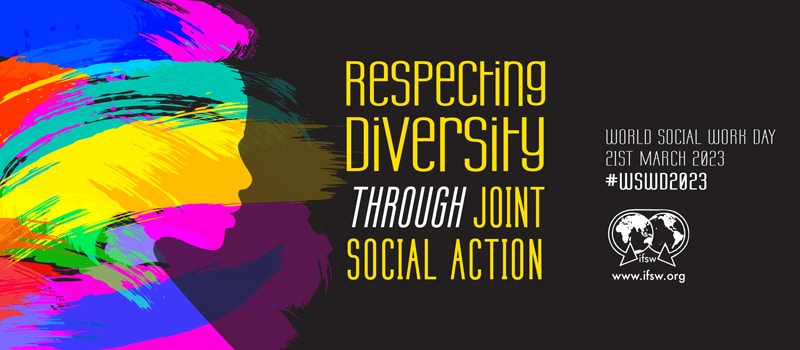 This year, the theme of World Social Work Day is ‘Respecting diversity through joint social action’. We hope you take some time to reflect on your social work journey and some time to celebrate this wonderful and proud profession. #WSWD2023