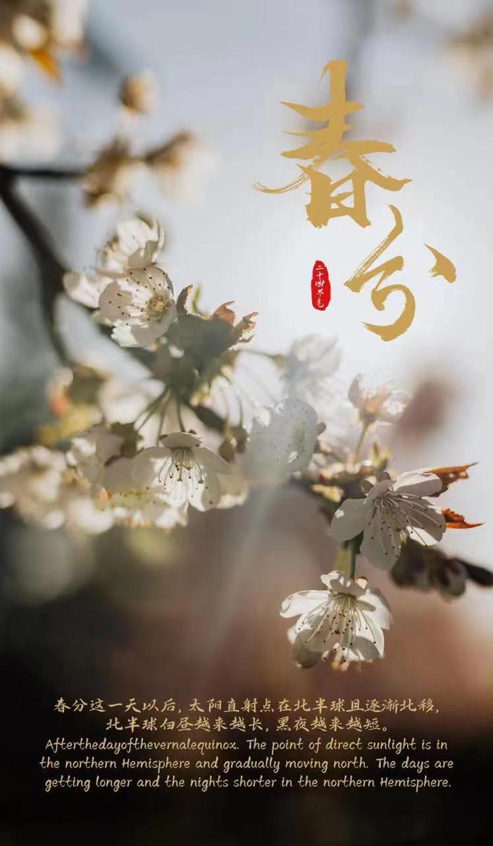 karen02121's tweet photo. 24节气：春分 24 Solar Terms: Spring Equinox
#SpringInJiangxi #春天里的江西#文化赣鄱 https://t.co/q3vAg4p1da