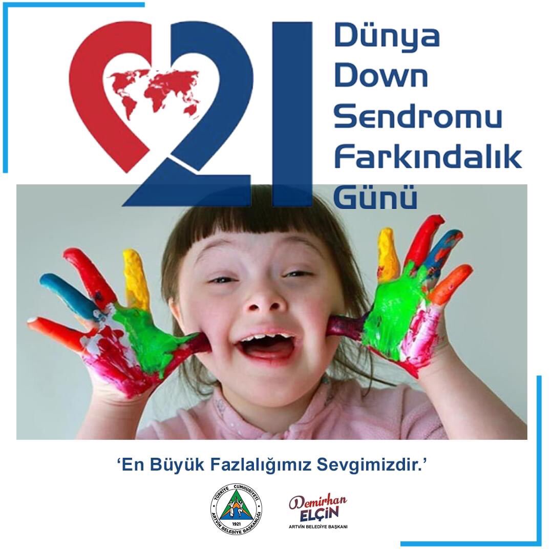 ArtvinBel's tweet photo. Hepimiz bilmeliyiz ki, Down Sendromu bir hastalık değil genetik farklılıktır.

Yüzünüzdeki sıcacık gülüşünüz, tertemiz kalplerinizle dünyamıza kattığınız +1 değerin farkındayız. 

#DownSendromu #DownSendromuFarkindalikGünü https://t.co/1AU4PLooTt