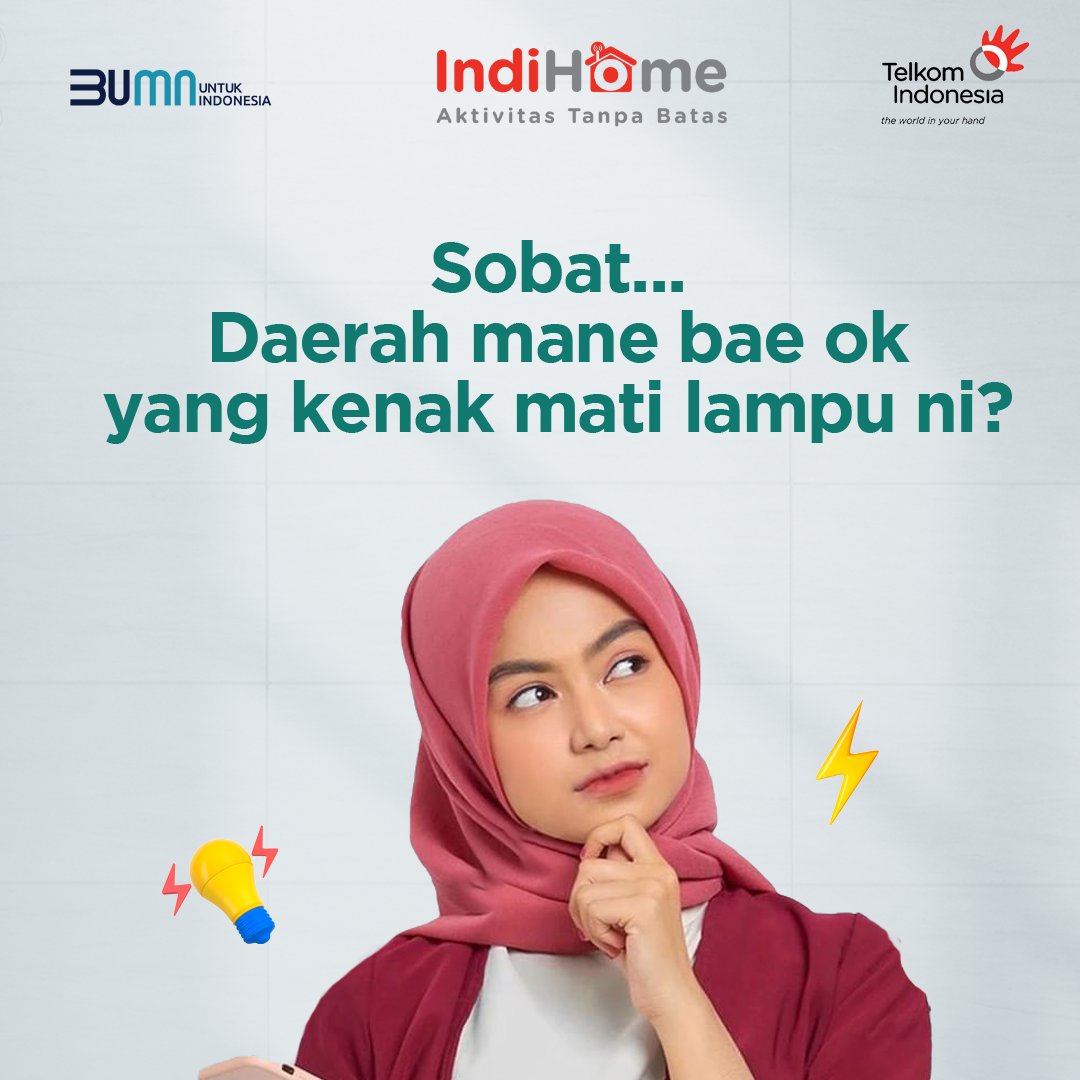 witel_babel's tweet photo. Sobat, tulis di kolom komentar daerah mane bae ok yang kenak mati lampu hari ini?
#Witelbabel #InternetnyaIndonesia #AktivitasTanpaBatas #MatilampuBabel https://t.co/ZYC57Z4pqo