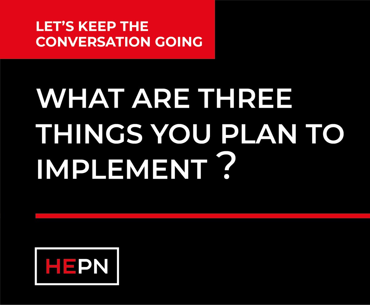 HigherEdPartNet's tweet image. If you attended HEPN North at the end of last week, tell us which learnings you plan to action within your organisation this year.