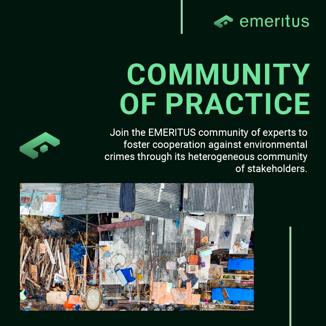 If you enjoyed emeritus_EU 1st #showcase event and are interested in further engaging with the project to discuss #environmentalcrimes, #training solutions and #policies in this sector,
📢Subscribe to our #community of practice 
➡️bit.ly/3n5pa4C