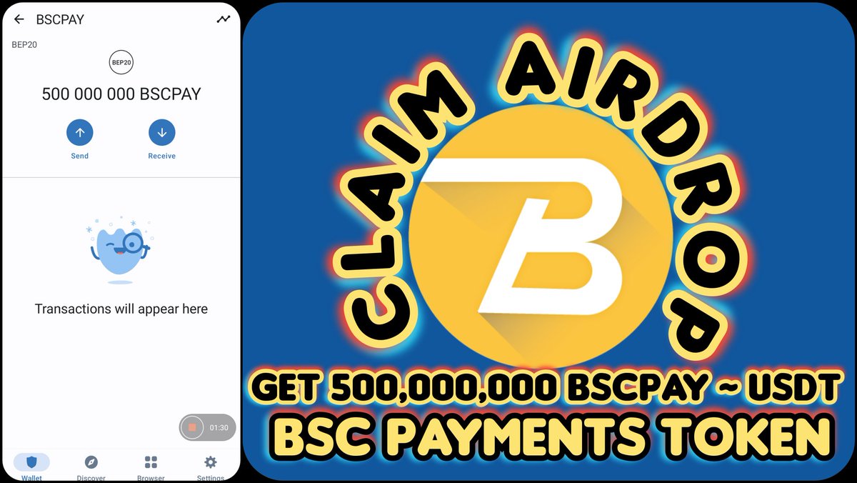 sawabux's tweet photo. 💥🔥 Join and Claim BSC PAYMENTS Airdrop 🔥
💱 Get: 500,000,000 BSCPAY ~ 35 USDT
💚 video
https://t.co/8GPxSZ26xU

1️⃣ Copy link in Trust Wallet - DApp
2️⃣ Select Smartchain Network
🏁 Claim Airdrop👇
https://t.co/lvmvnjdxId

👉 Telegram: https://t.co/2XILKA4Eqi

#Airdrop https://t.co/BC1ylLc3Qf