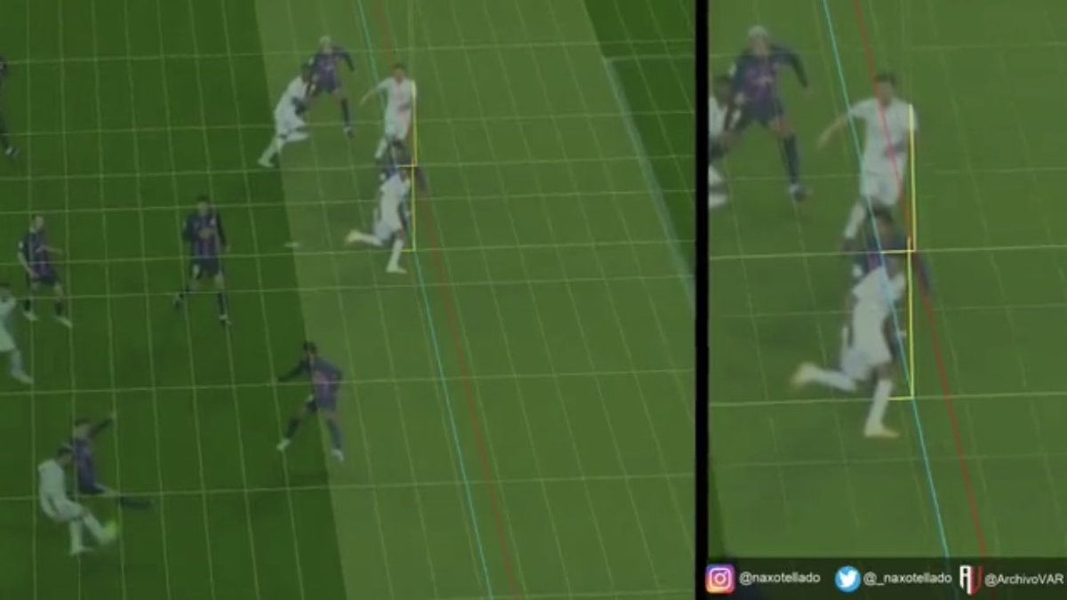 benjamigall's tweet photo. @elchiringuitotv @jpedrerol Distancia real con modeldizacion 3D ( fuera de juego semiautomatico) sr Jusep!!!! https://t.co/7IcsrWWlQY