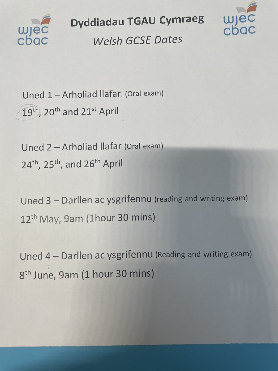 Pencoedtre Welsh Dept (@deptwelsh) on Twitter photo The time table for year 11 oral exam is now complete. Please come to my classroom to check your date and time. Please speak to us before Easter if these groups need to be changed. Pob lwc 🏴👍🏻@EthosValuesPHS <a href="/PencoedtreHS/">Pencoedtre High School</a> <a href="/MrB_Pencoedtre/">MrB@Pencoedtre</a> The time table for year 11 oral exam is now complete. Please come to my classroom to check your date and time. Please speak to us before Easter if these groups need to be changed. Pob lwc 🏴👍🏻@EthosValuesPHS <a href="/PencoedtreHS/">Pencoedtre High School</a> <a href="/MrB_Pencoedtre/">MrB@Pencoedtre</a>
