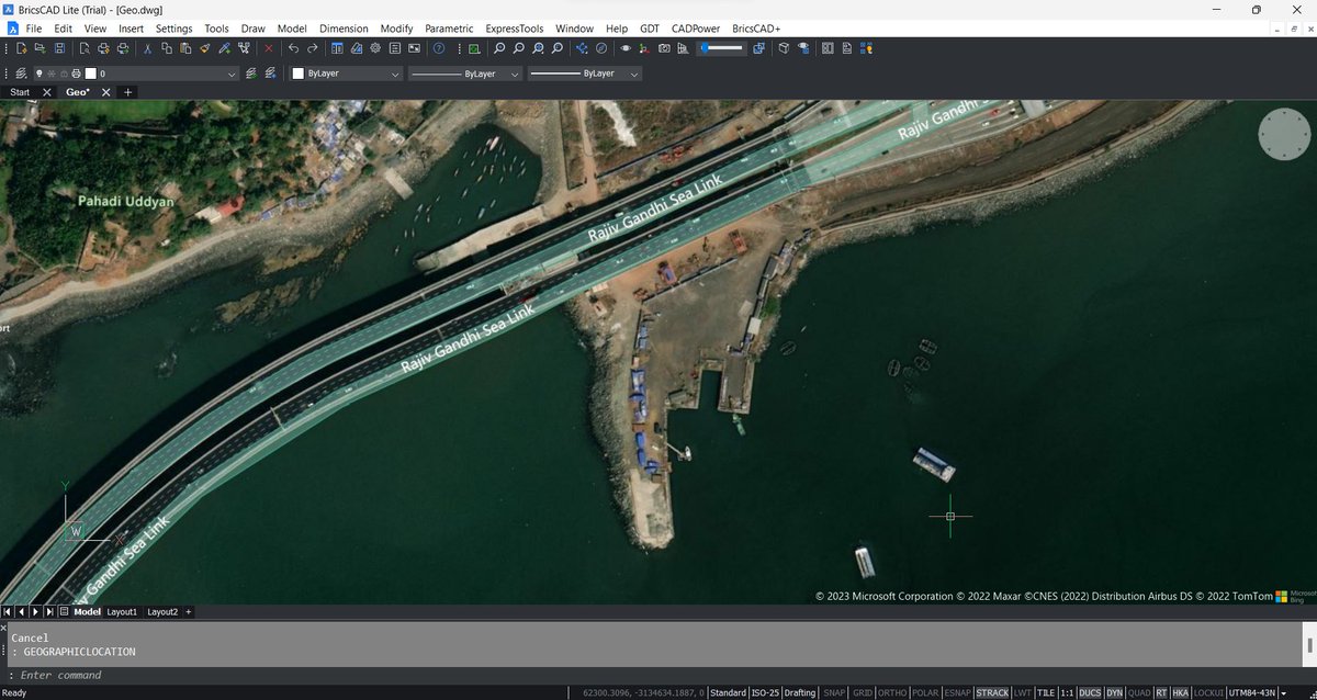 A momentous day for #BricsCAD geographic data users! V 23.2.03  can now live stream BING maps into your CAD window. Works in Lite version also. Get it now  bit.ly/3pZvERQ  <a href="/bricsys/">Bricsys®, part of Hexagon</a> @bricscadme <a href="/dailycadcam/">DailyCADCAM.com</a>