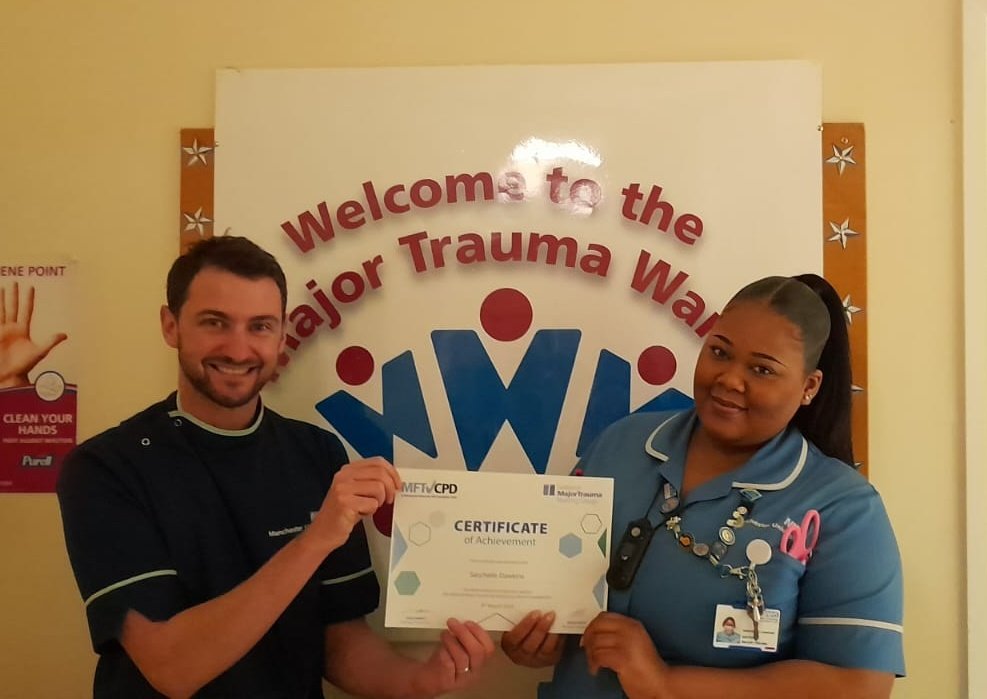 Well done Sash for completing her NMTNG ward competencies and supporting her colleagues development with all her amazing knowledge and skills. <a href="/NMTNGUK/">NMTNG</a> <a href="/MajorTraumaMRI/">Major Trauma Centre - Manchester Royal Infirmary</a> <a href="/MFTnhs/">MFT NHS</a> <a href="/MFT_CPD/">MFT_CPD</a> #nursingeducation