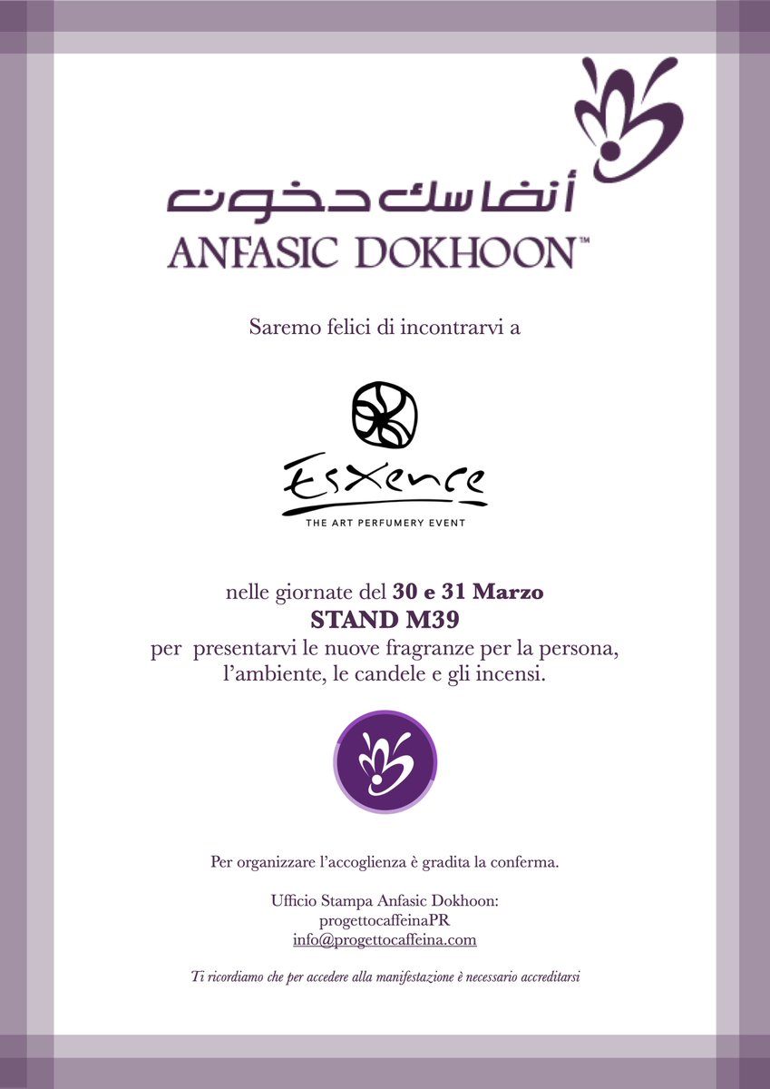 ESXENCE 2023 • Vieni a trovarci da Hilal Group - mailchi.mp/c75259732126/e…