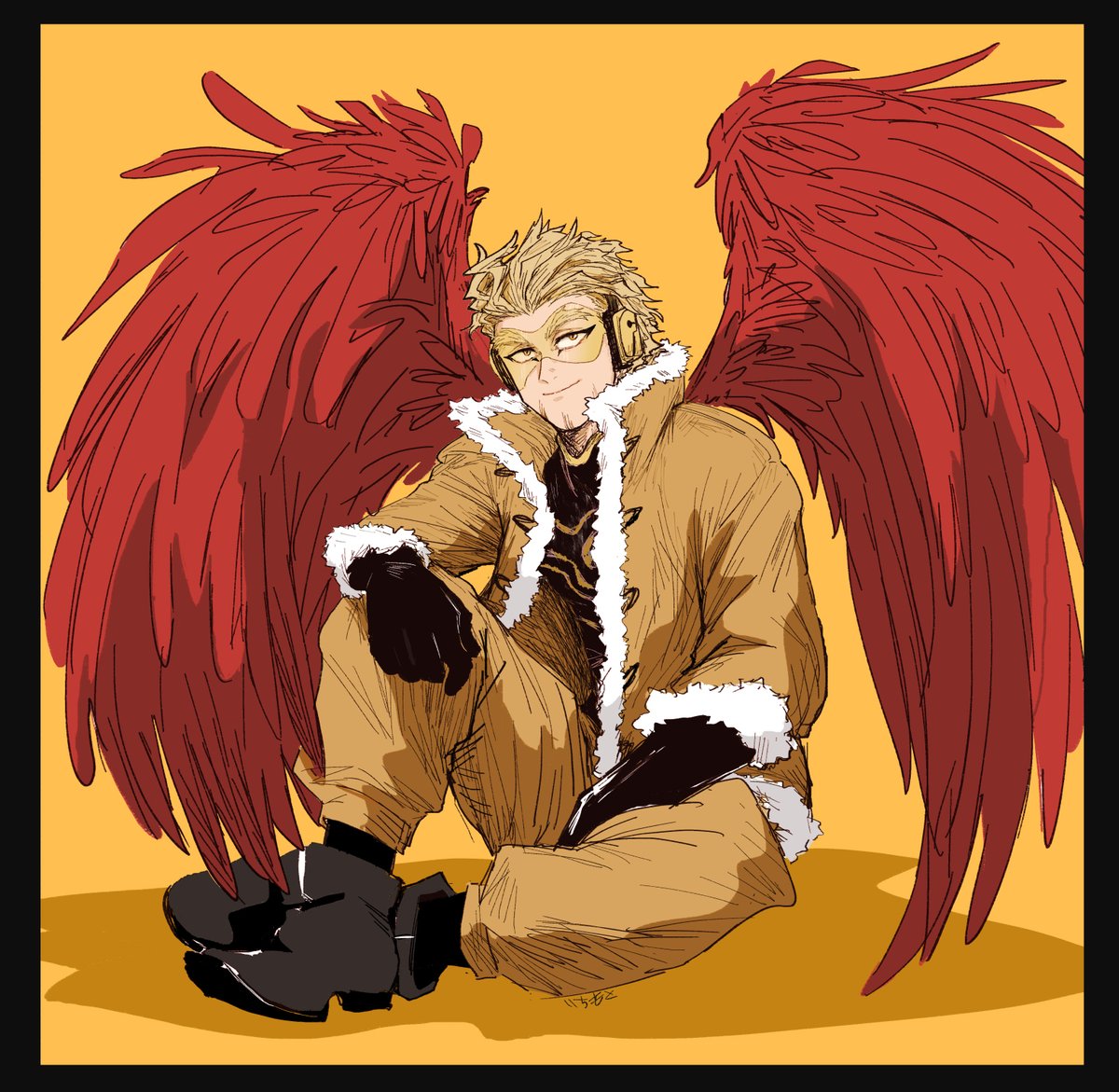 フォロワに送った🦅と🔥 