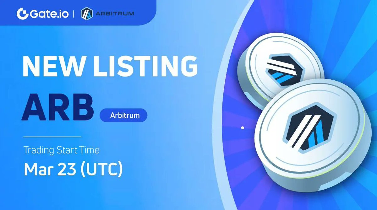 Guess $ARB Price and Share $100 Giveaway! 🎉

To enter:
✅Follow @gate_io
✅Like, RT &amp; Tag 3 friends
✅Comment below $ARB price at 30m of listing

🎁 10 closest prices, each $10. 

BTW, deposit $ARB to share $20,000 rewards
🔗gate.io/article/30046

End at $ARB listing time