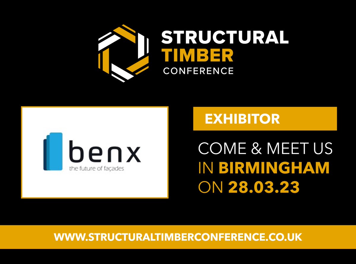 STConference23's tweet photo. Supplying specialist building boards, façades, breather membranes and airtightness solutions, @Benx_Ltd offers a fully integrated approach to the building envelope. They will also be exhibiting at the #StructuralTimberConference in March! 
https://t.co/2Y6xmuPRYR https://t.co/xycU4T18BO