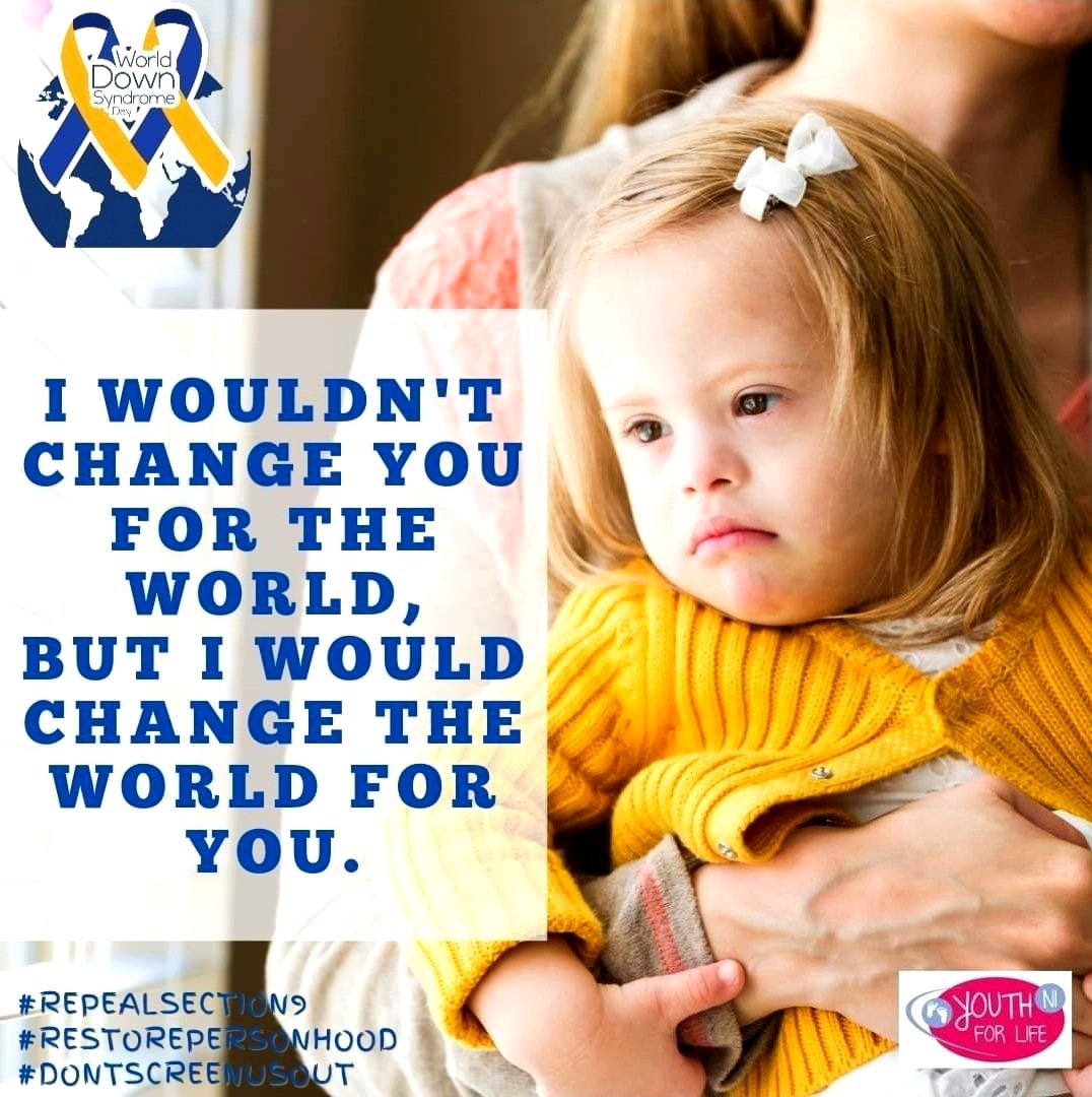 Today is World Down Syndrome Day 💙 💛 

GUESS WHAT? The majority of people with Down syndrome live long, happy lives. No need to say “aww, I’m sorry” when someone has a baby with Down syndrome.

#WDSD23 💛🧦💙 #WithUsNotForUs
#Dontscreenusout #DownSyndrome