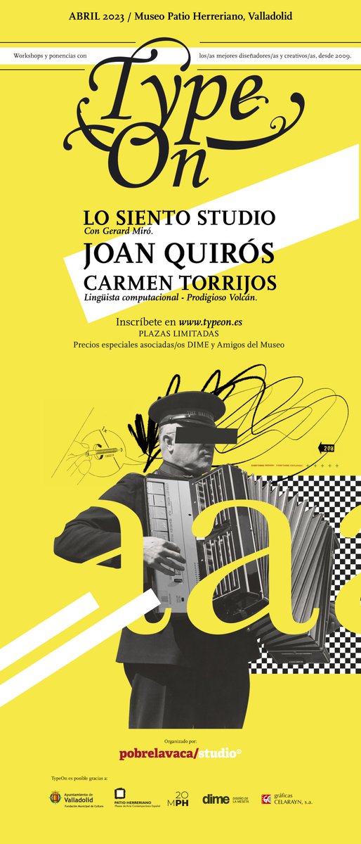 Foro_READ's tweet photo. Abril nos trae las Jornadas de Diseño, Tipografía, Ilustración y Creatividad @typeoneventos, organizadas por @pobrelavaca, estudio asociado a @DimeAsociacion y perteneciente a la comunidad #READ. Recordad que tenéis toda la info en la web. 👉 https://t.co/HqfmNTT0pi #Diseño https://t.co/4Trs3rLB17