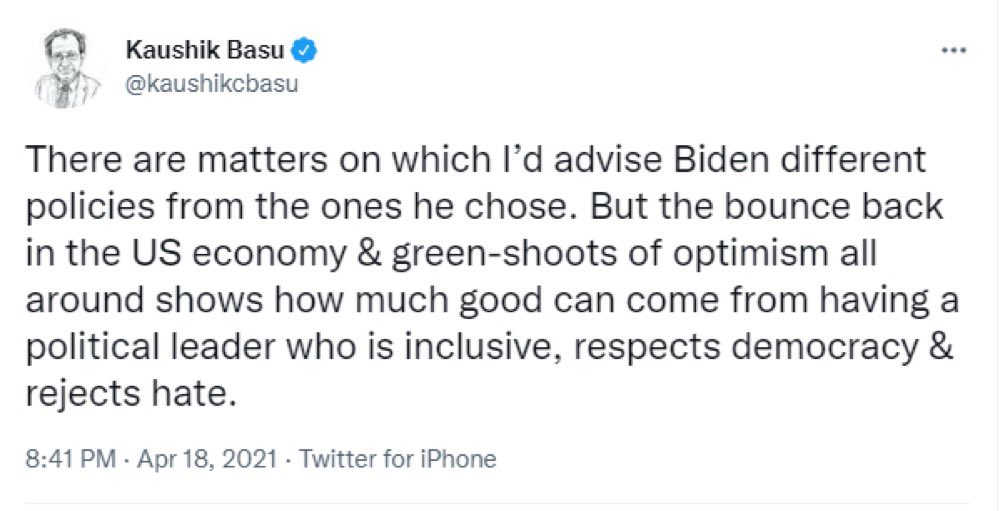 BellamSwathi's tweet photo. @kaushikcbasu Prof Looks like your cab driver got it a bit wrong on Biden reviving US economy with #USBanksCollapsing left right & centre 😎 https://t.co/SCErdS8tag