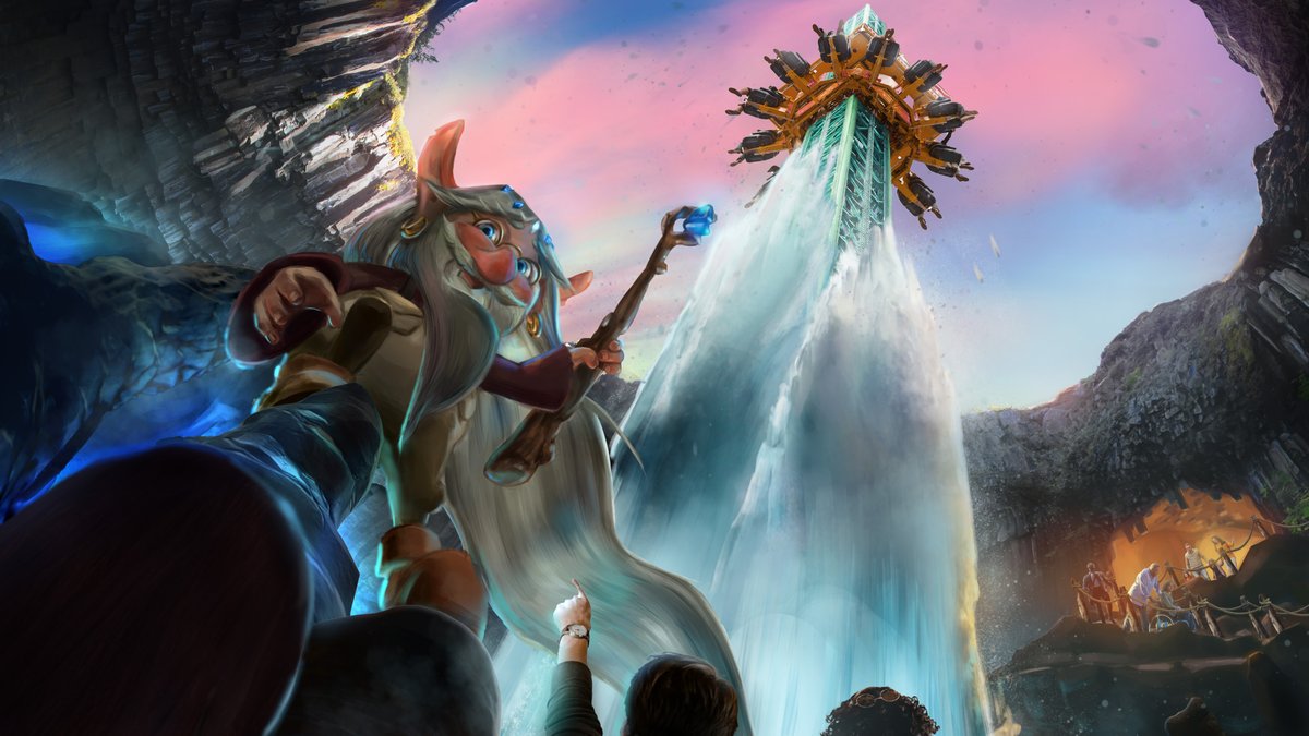 ScruffyDogLtd's tweet image. Get ready to soar to new heights and feel the rush of nature's power on our Geysers drop tower ride - where water meets adrenaline! #ridedesign #droptower #experiencedesign #themedentertainment