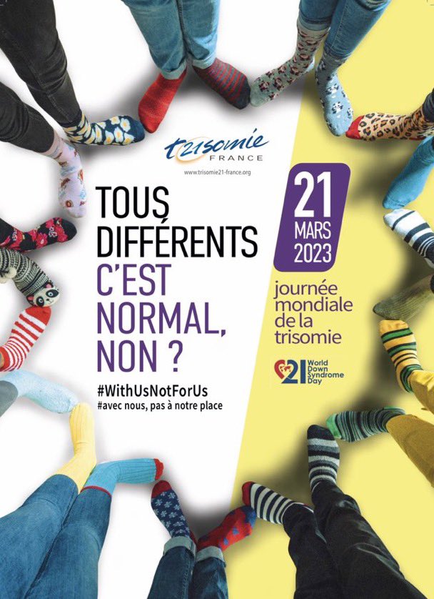 #WithUsNotForUs Tous différents, c’est normal non ? Journée mondiale de la #Trisomie21 pour une société #inclusive