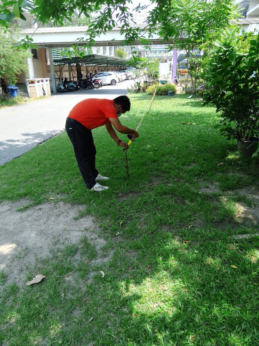 Narinsak99's tweet photo. ทางเดินหน้าอาคารวิทย์ ทางอาคารสถานที่จะปรับพื้นที่นิดหน่อย ตามแนวเส้นที่เห็น เป็นทางเดินเท้าให้เด็กๆ ไม่ต้องลงไปเดินบนถนน จะได้ไม่เสี่ยงถูกรถเชี่ยวชนนะครับ ค่อยๆปรับไปเรื่อยๆ ขอบคุณทีมงานอาคารสถานที่ ชน. ด้วยครับผม #cnfact https://t.co/lnmLOu517p