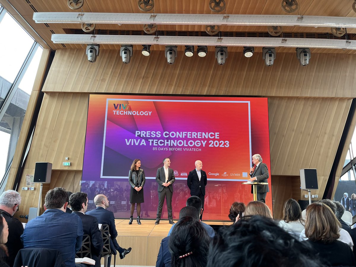 Matteofrparis's tweet photo. Press conférence Vivatech 2023 @CB_News https://t.co/i9GiLwWs6F