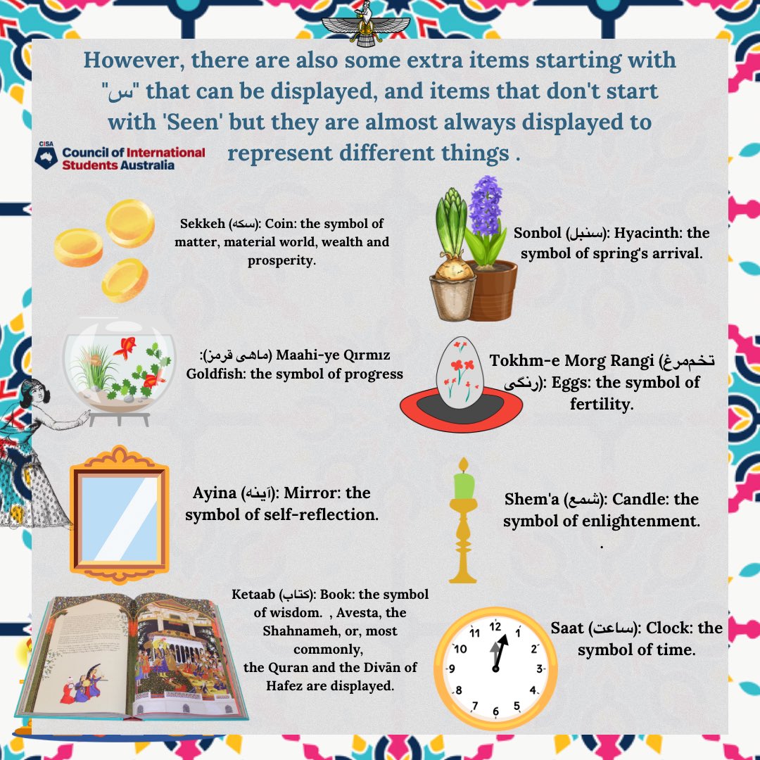 Happy Nowruz to all our students who celebrate. Nowruzeh hamegi mobarak, inshallah saleh por barekato, khoobi dashteh bashid . 

From all of us at CISA, we commend the resilience and strength of our Iranian international students.

#nowruzmobarak