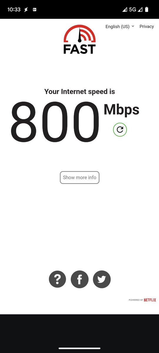 msomuin's tweet photo. Just got the 5G update on my Pixel and I'm blown away! Jio picked it up inside my house and I'm getting 800Mbps without even doing any changes. 😱🚀 #Pixel5G https://t.co/fs8BW3Z5WS