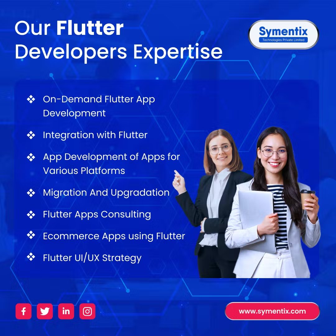 SymentixT's tweet image. We have a team of experts who can help you with everything from app development and consulting to Flutter UI/UX strategy and integration. If you're looking to migrate or upgrade your existing app, we can help with that too
zurl.co/bW4A
#symentix #hireflutterdeveloper