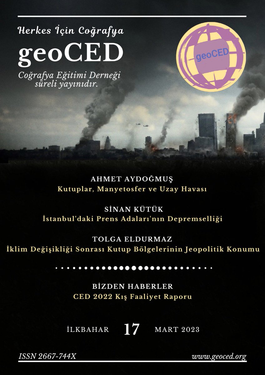 ced_geo's tweet photo. Coğrafya Eğitimi Derneği (@TCED2017) süreli yayını geoCED 17. sayısı ile yayımda. 17. sayımızda emeği geçen herkese teşekkür eder, keyifli okumalar dileriz. https://t.co/oBKlM2lo7Q https://t.co/v4V7FOYLYi