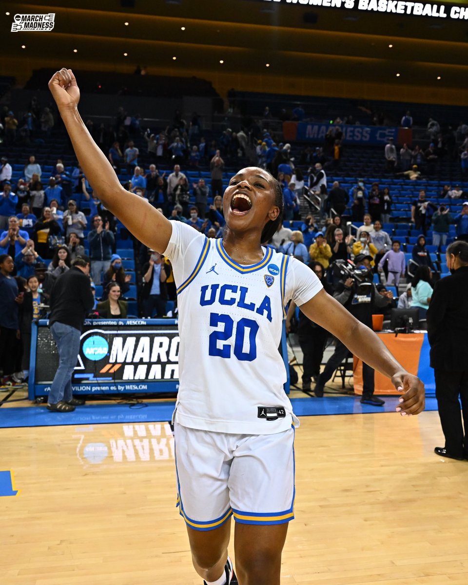 MarchMadnessWBB's tweet photo. 𝑻𝒉𝒆 𝒎𝒊𝒈𝒉𝒕𝒚 𝑩𝒓𝒖𝒊𝒏𝒔 𝒓𝒐𝒂𝒓!
#MarchMadness x @UCLAWBB https://t.co/JZBxJ6BVuL