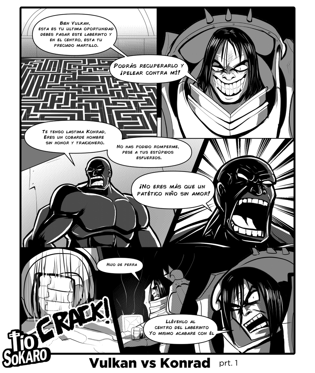Vulkan vs Konrad (recopilación) Comic hecho a base de la narración de  @3HuntLe0 @ONarrativus #WarhammerCommunity #warhammer40k #warhammear, image size:1015x1200
