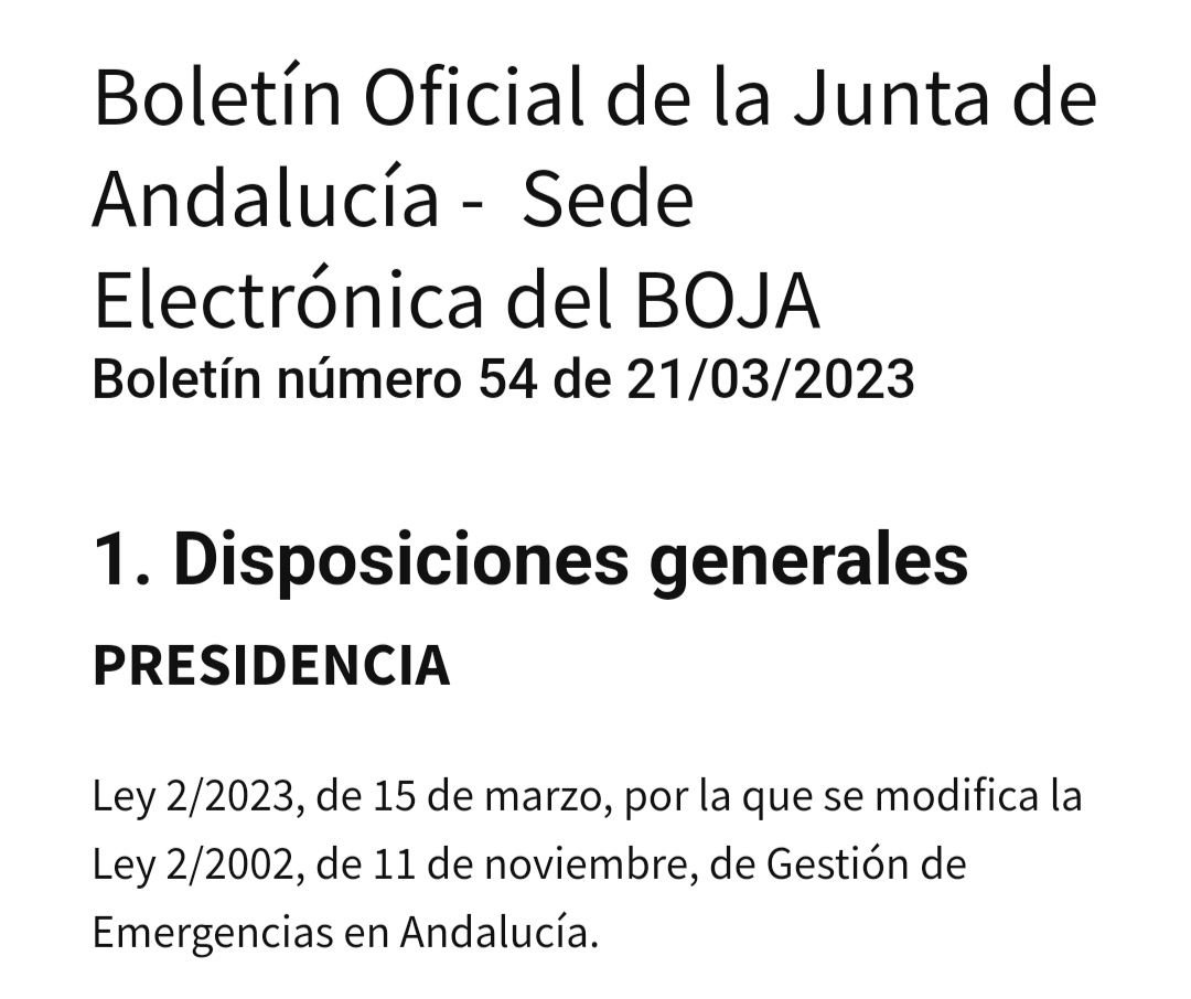 jsbe_2017_SVQ's tweet photo. #SevillaHoy se publica la modificación de la Ley 2/2002 de Gestión de Emergencias en #Andalucía que define las nuevas escalas y categorías de los #Bomberos y regula por 1a vez la figura de #bomberossanitarios
Entrará en vigor pasados 20 días https://t.co/61GD2EREfZ