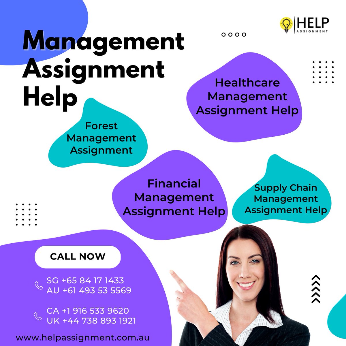 helppassignment's tweet image. Call Us: AU +61 49 353 5569
Looking for Management Assignment Help? We've got you covered! Get assistance with all types of assignments.👍
Contact Us: helpassignment.com.au
#managementassignmenthelp #academicassistance #onlinelearning #assignmentwriting #healthcaremanagementass