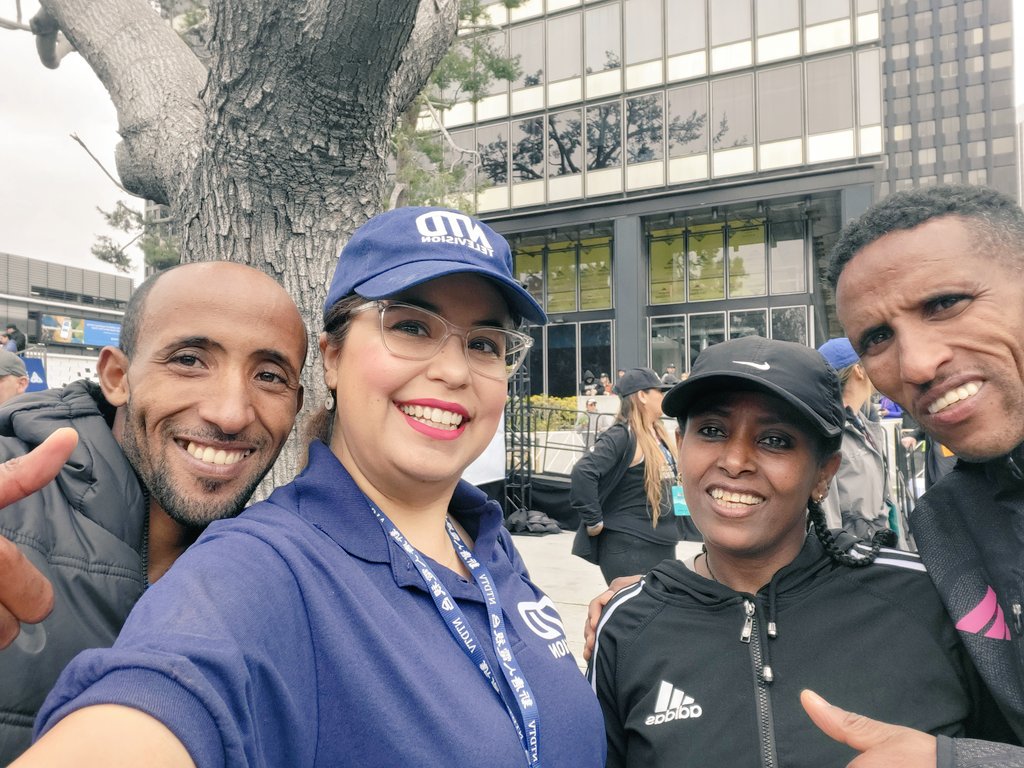 The top two goes to 🇪🇹Ethiopa's Jemal Yimer 🥇 and Yemane Tsegay🥈 at LA Marathon 2023. @lamarathon