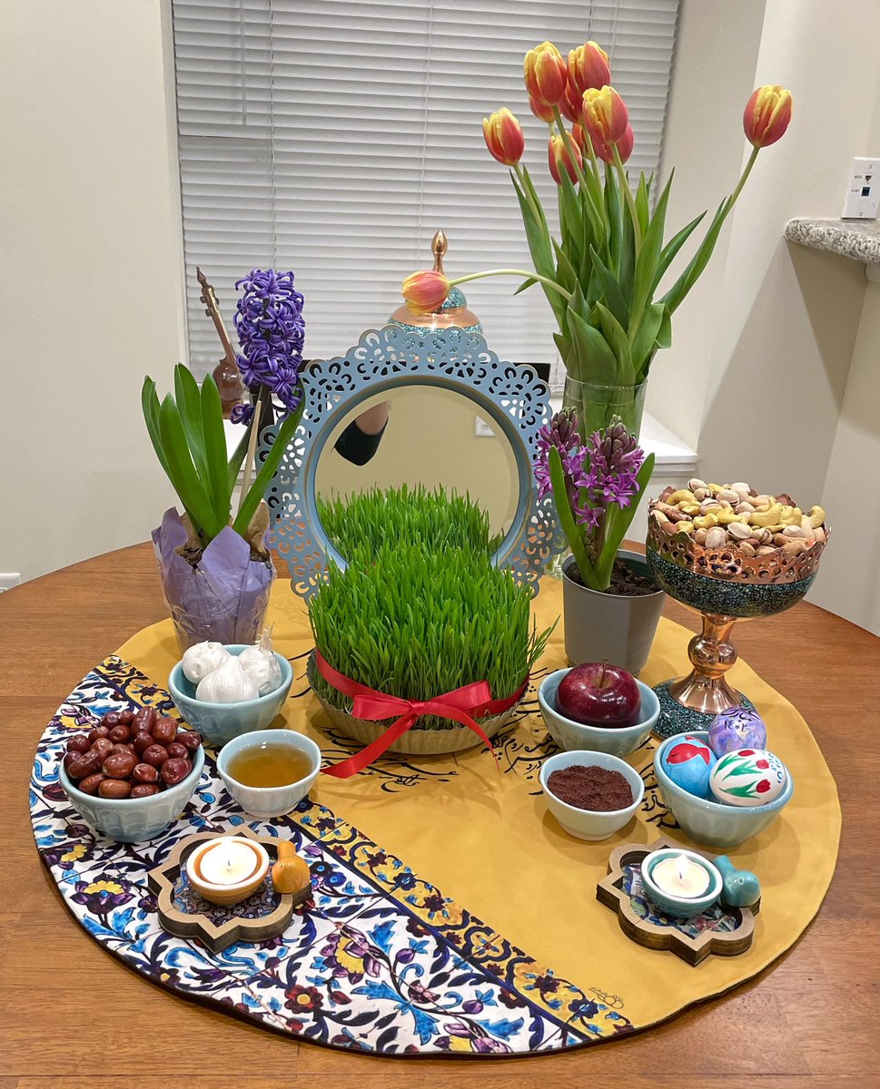 Happy #Nowruz to all who celebrate it! I wish the new year brings peace and happiness to everyone. #persiannewyear #Haftsin