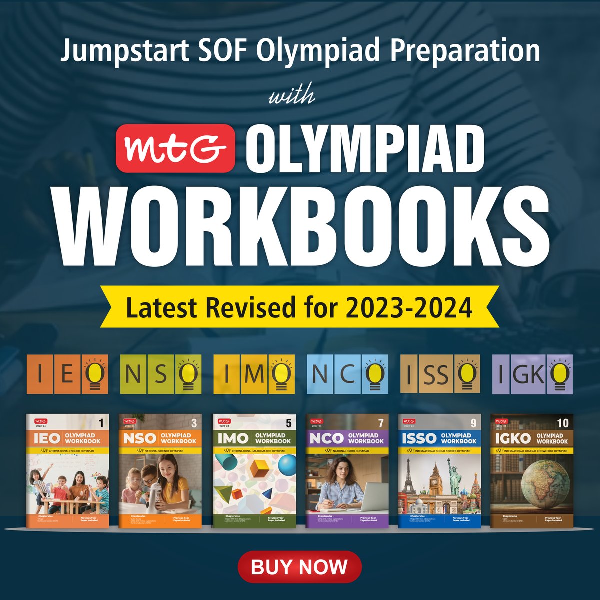 MTGBooks's tweet photo. Stay ahead of SOF Olympiad 2023-2024 with the latest edition of MTG Olympiad Workbooks for IEO, NSO, IMO, NCO, ISSO,IGKO &amp; REASONING. What are you waiting for? GET IT NOW.
https://t.co/qQeVUqRHtf

#olympiad #workbook #imo #nso #ieo #isso #nco #igko #reasoning #students #mtgbooks https://t.co/fAxxHvpPTy