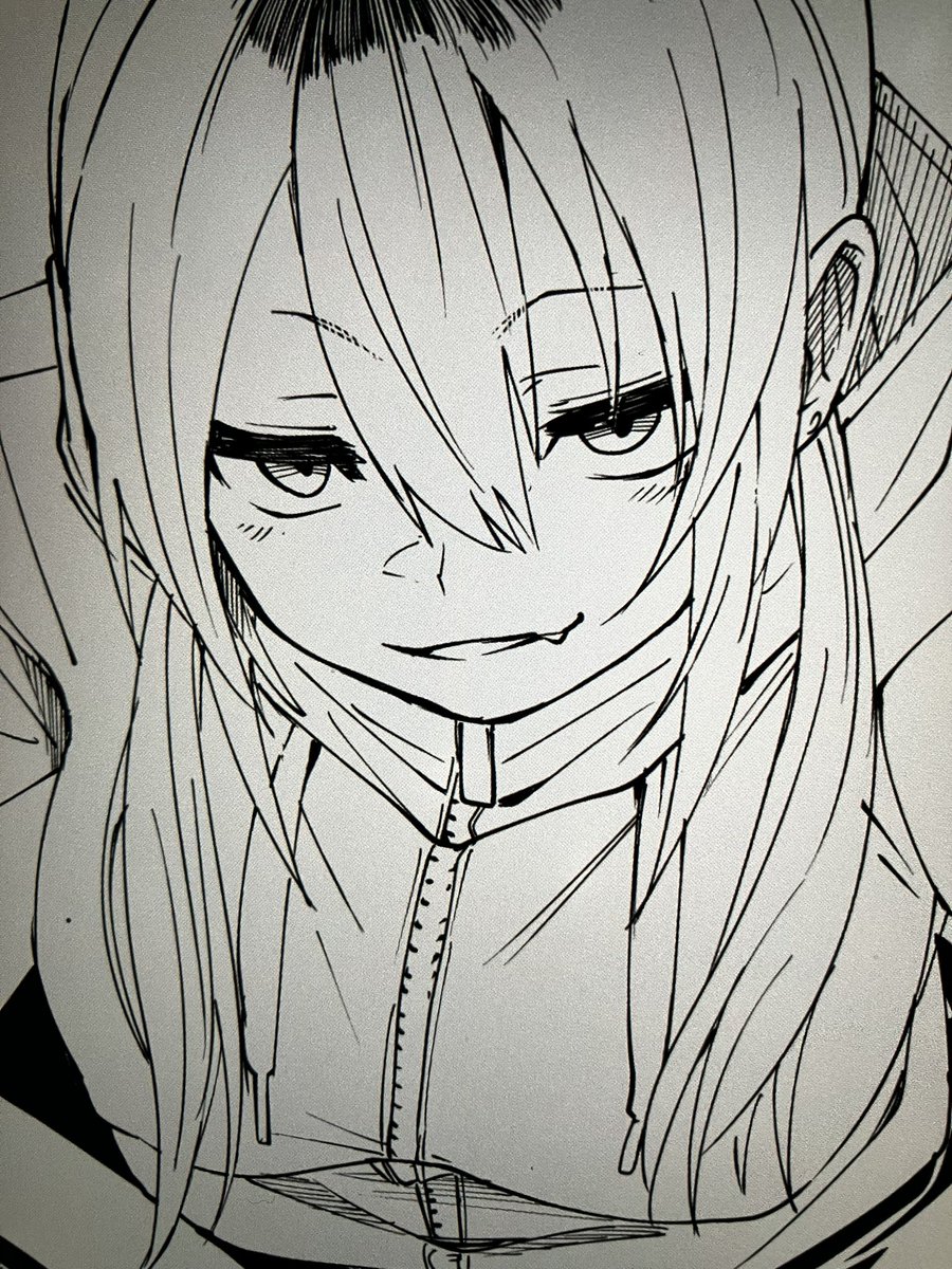 表情をちょっと意地悪っぽくしました 