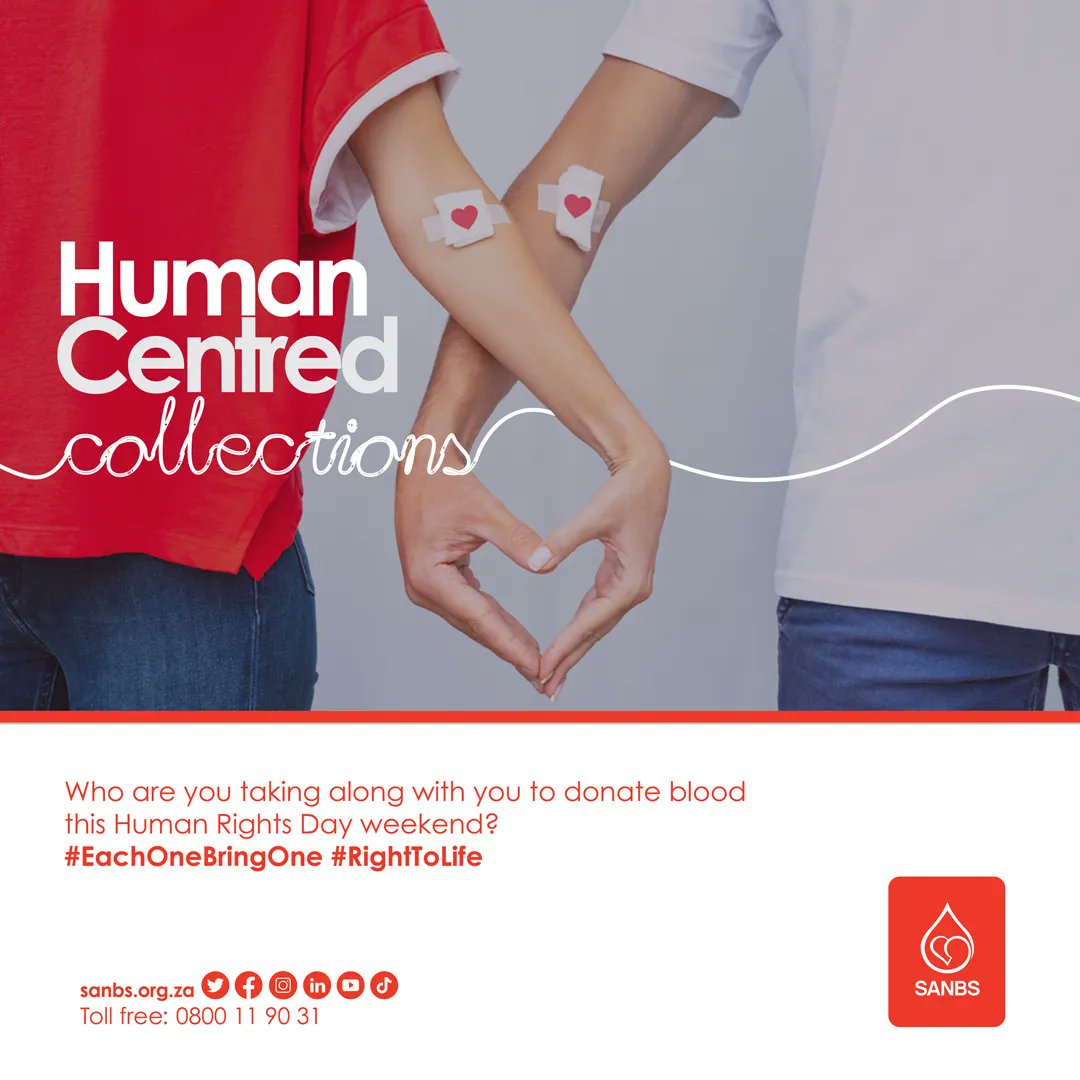947's tweet image. Your blood saves lives.🩸

947 &amp;amp; @theSANBS want to encourage healthy citizens to play their part &amp;amp; donate blood.
Join #MsiziJamesOn947 LIVE on Tuesday 20 March at Eastgate Mall from 09h00.

Come with your friends &amp;amp; family to donate blood.

#LeaveNoOneBehind #EachOneBringOne
