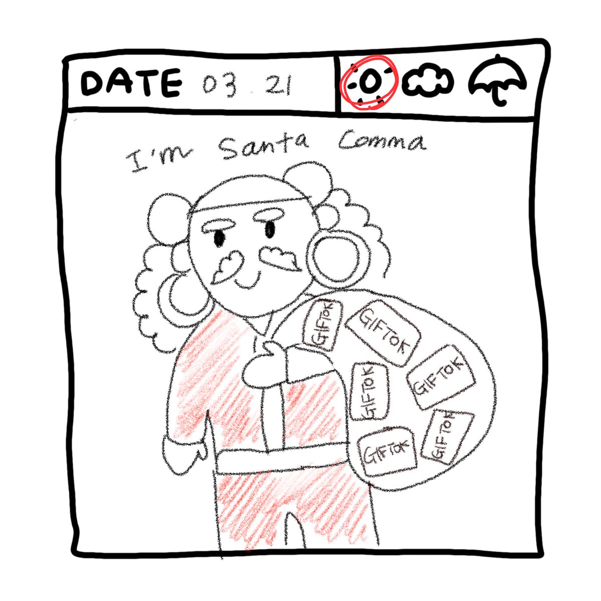 Comma_CIETY's tweet photo. I became 🤶SANTA COMMA🤶 yesterday and gave presents to my friends! Is there anybody who got my present?🤚 #Commadiary #CIETY #Santa #GIFTOK https://t.co/gCtXOQGdVW