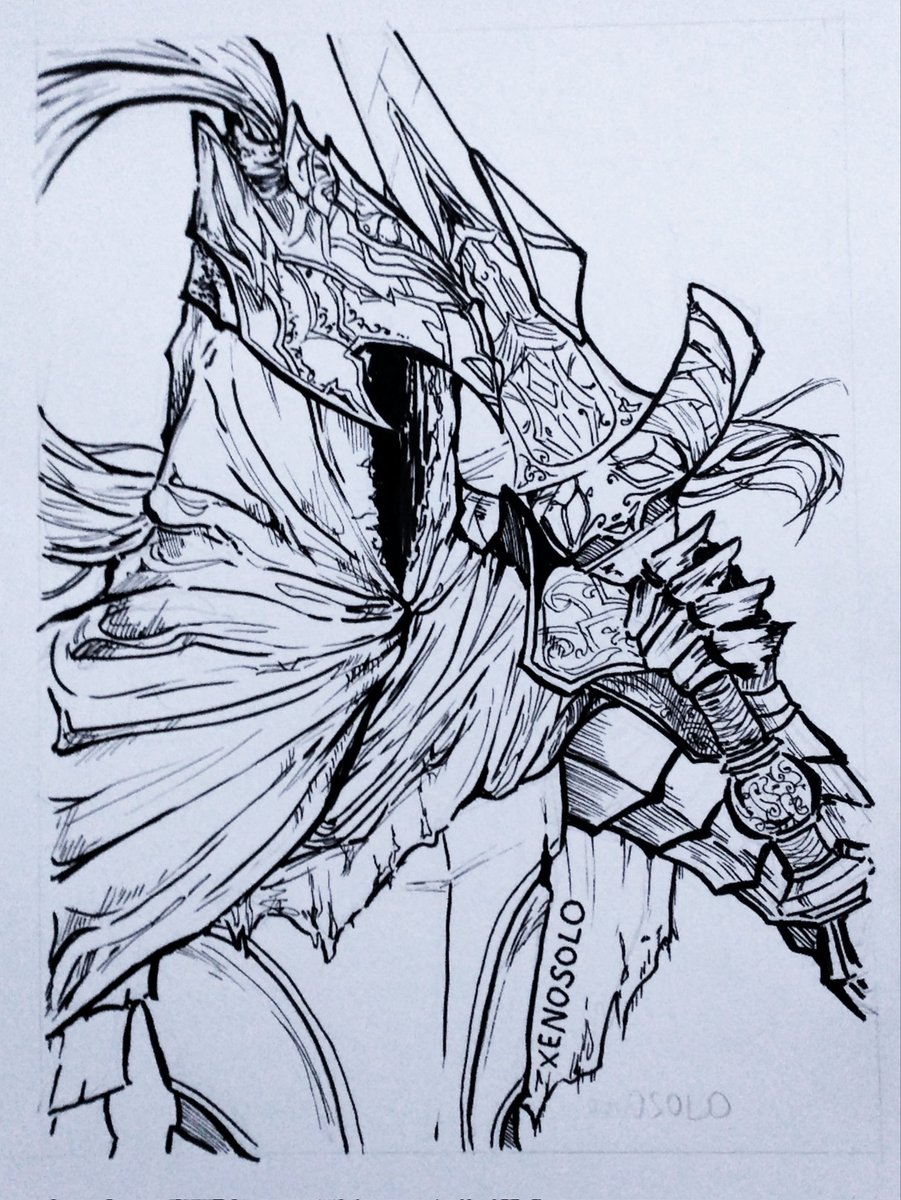 xenosolo1's tweet photo. In progress 🤺🤺
#DarkSouls
#FromSoftware
#TraditionalArt https://t.co/ueEWkmzn2R
