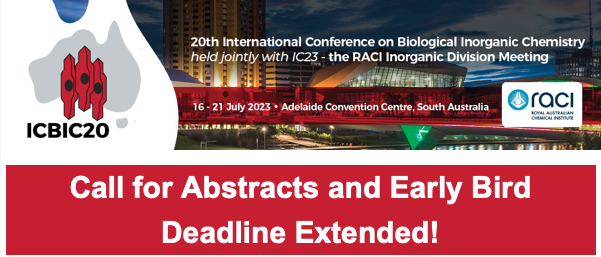 Hugh Harris (@hughharris5) on Twitter photo Thanks to all those who have already submitted abstracts. There's a good number but we want more!
<a href="/SBICofficial/">SBIC</a> <a href="/RACInational/">Royal Australian Chemical Institute</a> <a href="/RACI_Inorganic/">RACI Inorganic Chemistry Division</a> <a href="/_NZIC/">NZIC</a> #ICBIC
icbic2023.org/news/10.html Thanks to all those who have already submitted abstracts. There's a good number but we want more!
<a href="/SBICofficial/">SBIC</a> <a href="/RACInational/">Royal Australian Chemical Institute</a> <a href="/RACI_Inorganic/">RACI Inorganic Chemistry Division</a> <a href="/_NZIC/">NZIC</a> #ICBIC
icbic2023.org/news/10.html