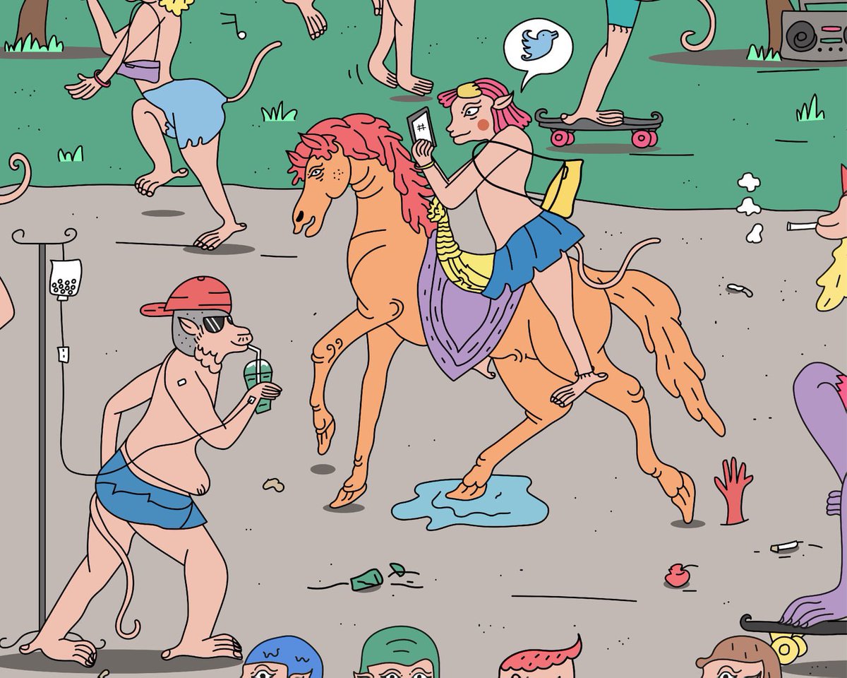 I am in the midst of a family working on Thai painting.
But I would like to present Thai painting in a new, contemporary style. "Monkey Lifestyle"
🐵@withFND 
foundation.app/@Senlamood/fou…
Expressing humanistic value by role playing monkey to discuss about social issues
Thailand Only!!