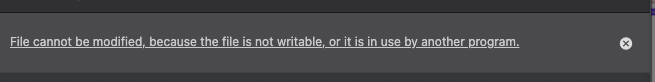 francoandrade's tweet photo. @eagle_app I constantly get the error "file cannot be modified..." I am running on mac os. Permissions are already read &amp; write for the app. https://t.co/pE2AkrKkPY