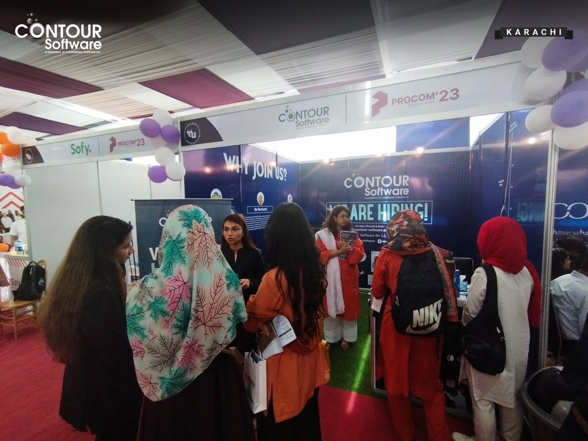 ContourSoftware's tweet photo. Shaping Your Career Path - A Successful Participation at Procom Job Fair, Fast NUCES Karachi!
#ContourSoftware #SoftwareForLife #Hiring #ContourIsGrowing #JoinTheDreamTeam #PakistansFastestGrowingITCompany #JobFair https://t.co/NoywqXVn78