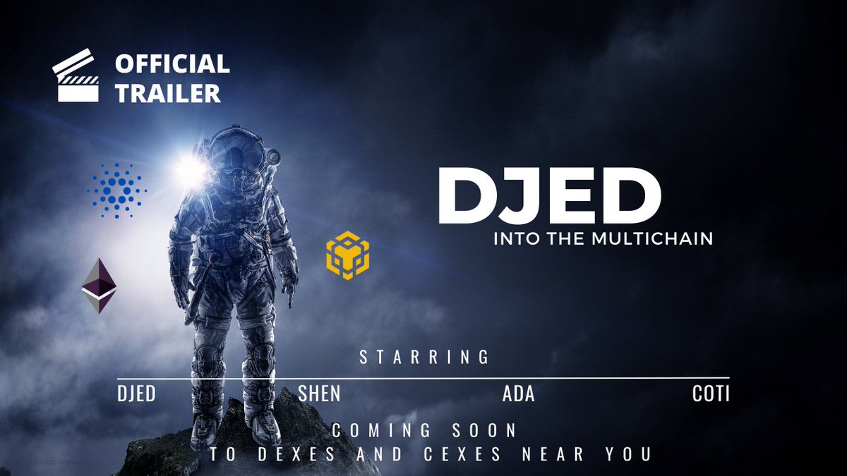 JerryAXP's tweet photo. What is waiting for $DJED while exploring the Multichain? 

starring : $DJED $SHEN $ADA $COTI

Coming SOON!! 👀👀

#StayCOTI #Cardano https://t.co/OnTSC6cEVb