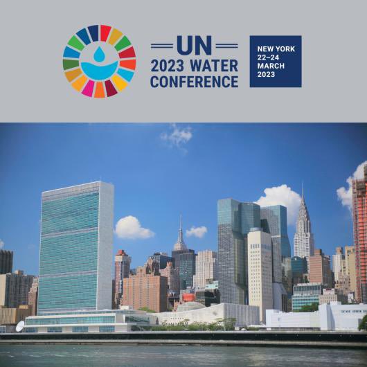 Llegando a New York 🗽 para participar en la UN WATER CONFERENCE. 
Lema: “Nuestro momento decisivo: Unir el mundo por el agua”.