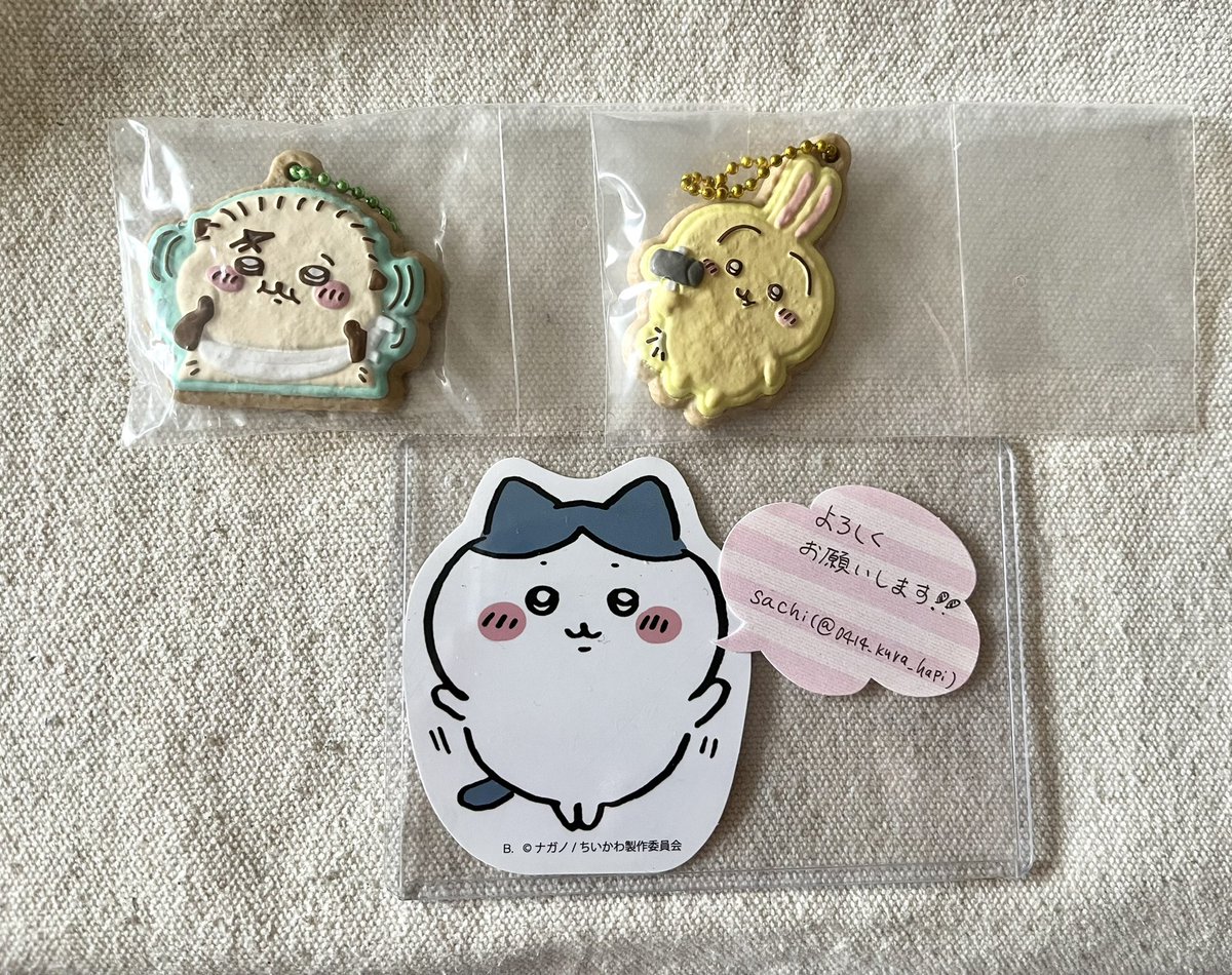 0414_kura_hapi's tweet photo. 《交換》ちいかわ クッキーチャームコット2
譲:ラッコ うさぎ
求:画像2…ハチワレ モモンガ ちいかわ
🍀郵送のみの交換
お気軽にお声掛けください✨ https://t.co/k3ZYp5tjLX