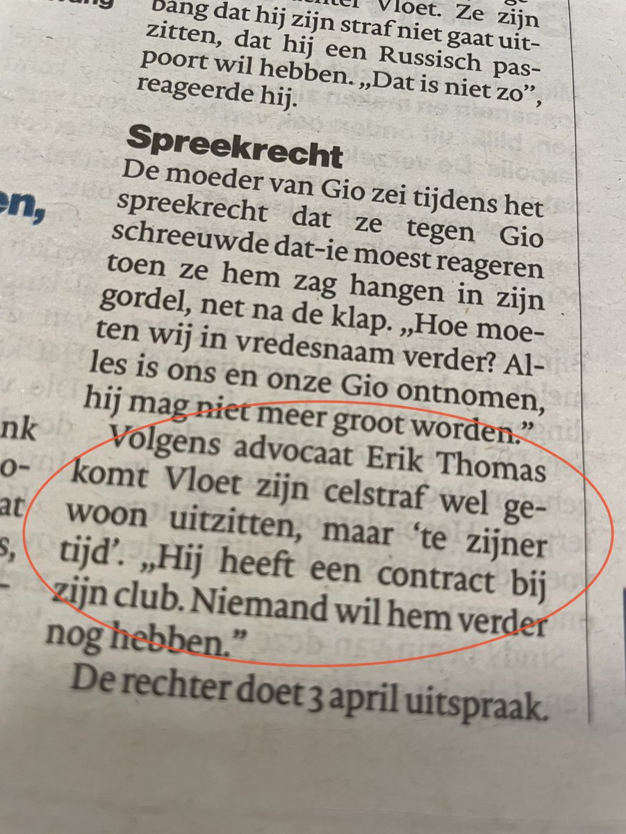 robbert_vissers's tweet photo. Rai #Vloet komt zijn straf “te zijner tijd” uitzitten, volgens zijn advocaat. Wat is dit voor bullshit. Mag je tegenwoordig zelf kiezen wanneer je gaat zitten?
Gewoon direct na de uitspraak en maling hebben aan zijn werk en contract!
@ministerieJenV https://t.co/WzBPjREvZp