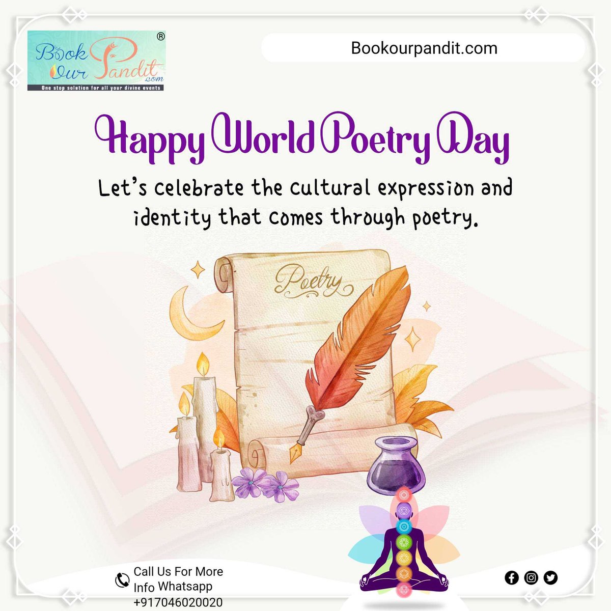 bookourpandit's tweet photo. #WorldPoetryDay #AstroWithBOP
#IndianPoet https://t.co/nWtVp5ajEt