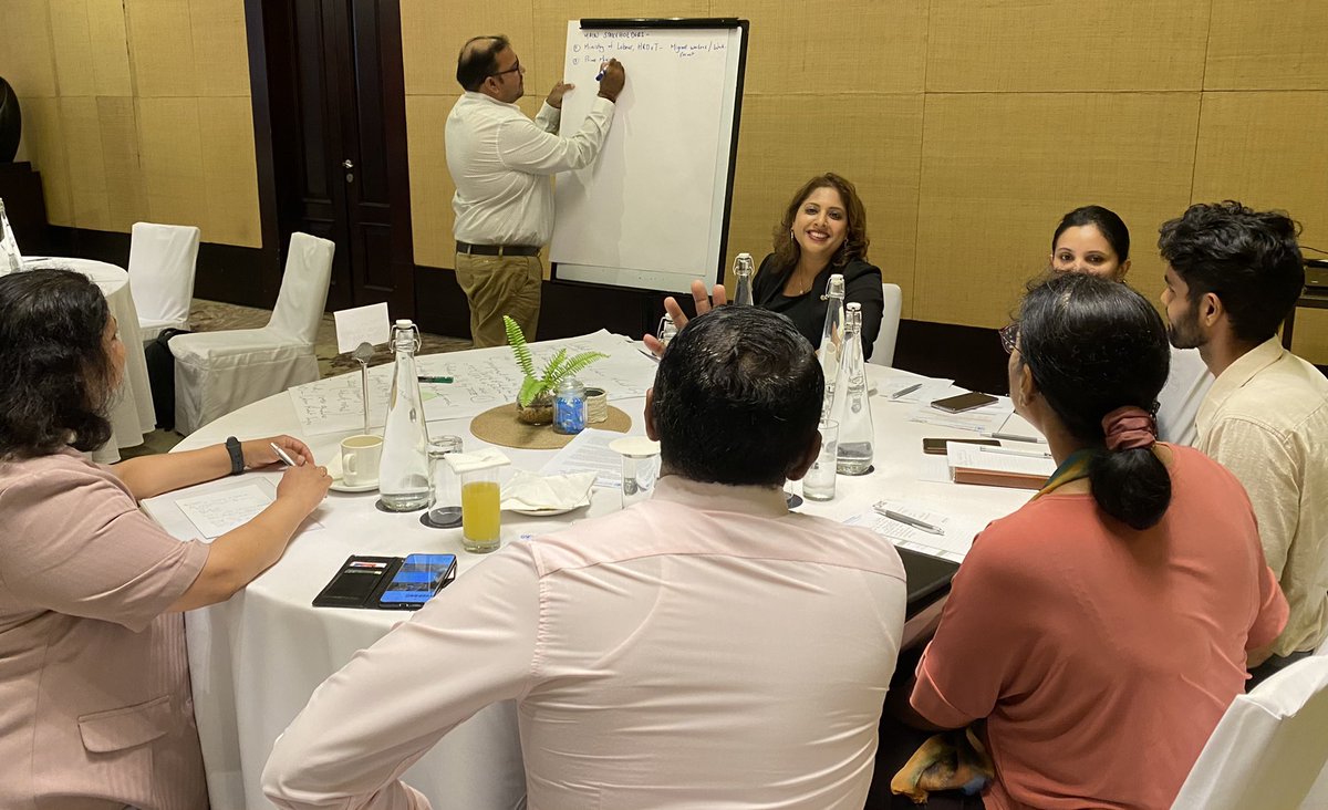 UN_Mauritius's tweet photo. Day 2 #UNSDF prioritization retreat kicked-off with role play exercises to foster #partnerships through better understanding different stakeholder positions around the priority areas including the most vulnerable #LNOB https://t.co/ZZT7QNbioe