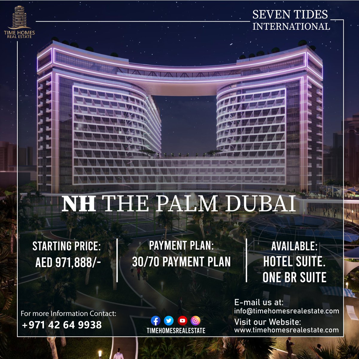 Timehomesr's tweet photo. Seven Tides now present Seven Palm Residences.

Call or Whatsapp us at:
+971 52 591 1508
+971 52 579 1440
Or Email us at:
info@timehomesrealestate.com
Time Homes Real Estate
#emaar #dubailife #emaardubai #dubaicreek #creektower #dubaiskyline #brujkhalifa #dubaicreekharbour https://t.co/TFWdGPhysQ