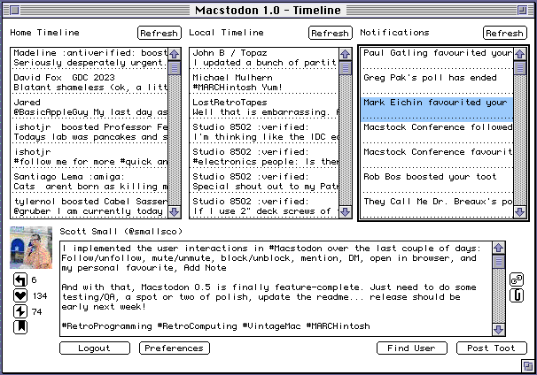 smashjarchive's tweet image. GitHub: github.com/smallsco/macst… (don't forget to read the Read Me file, it contains important setup instructions!)
#RetroComputing #RetroProgramming #VintageMac #68K #PowerPC #Apple #Mac #MacOS #ClassicMac
oldbytes.space/@smallsco/1100… (4/4)